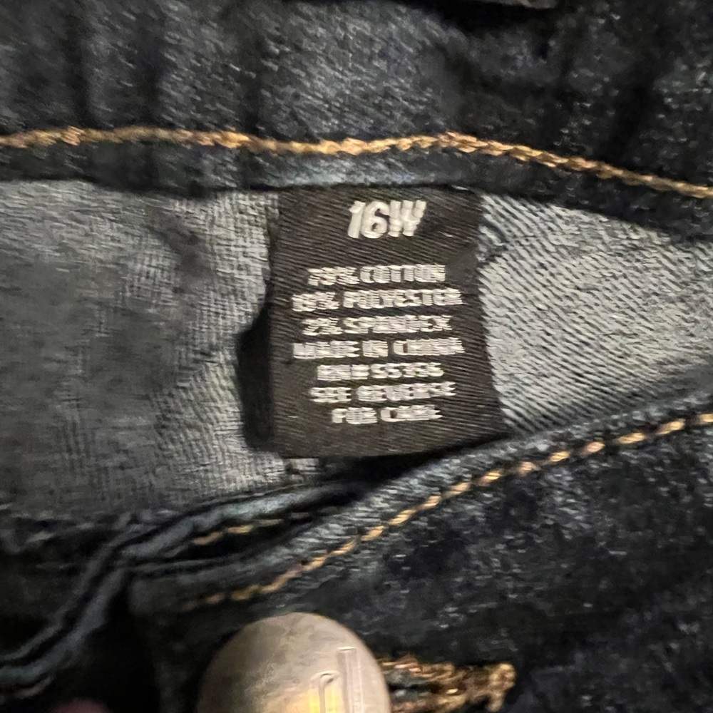 d. jeans Women's Deep Indigo stretch Skinny jeans plus 16 - Picture 7 of 9